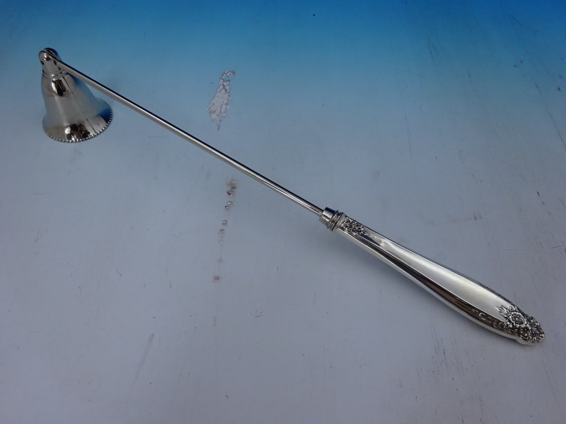 International Silver Prelude Candle Snuffer 12 1/8 Sterling Silver Custom: International Silver Prelude Candle Snuffer 12 1/8 Sterling Silver Custom This exquisite candle snuffer is part of the Prelude pattern by International Silver, crafted from high-quality sterling silve