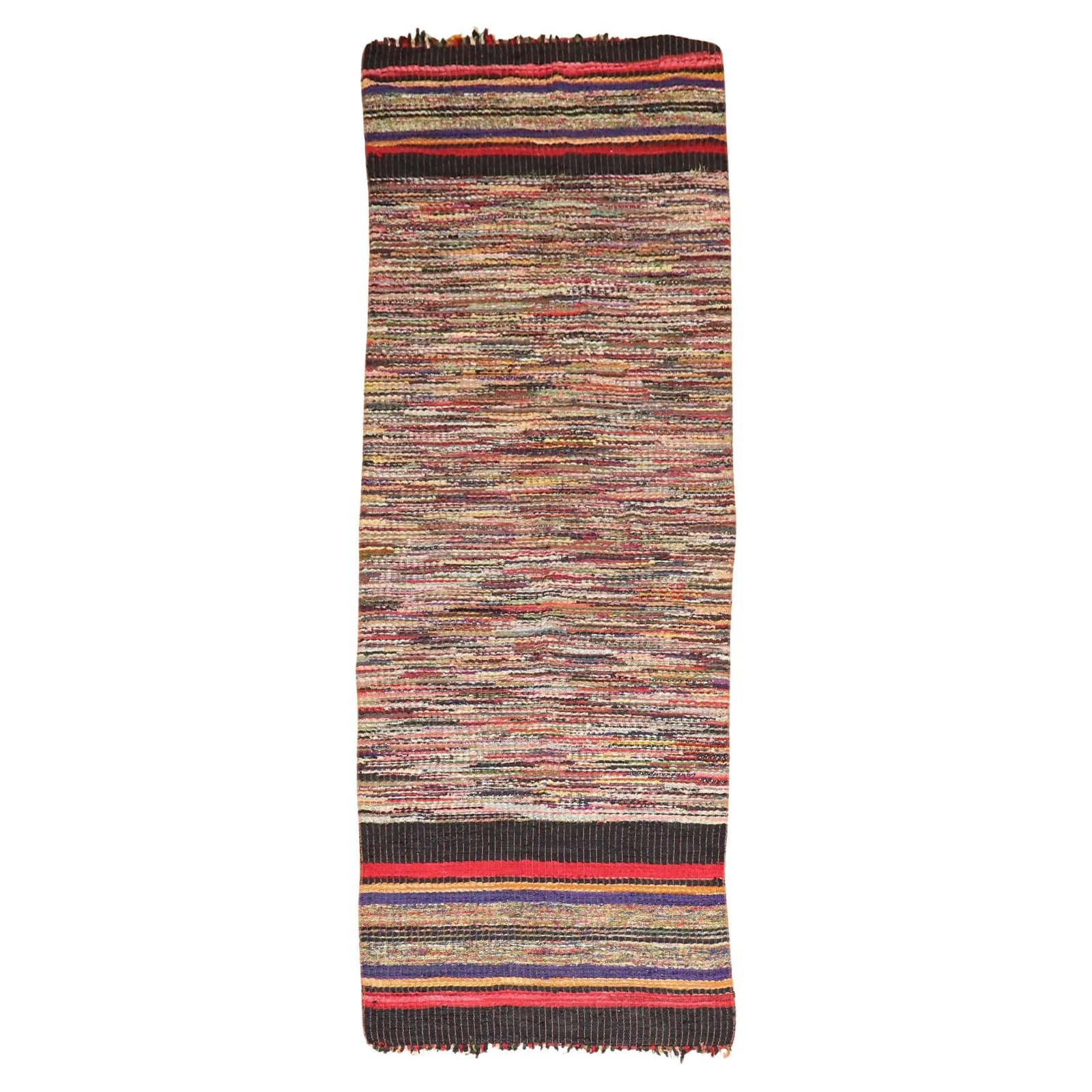 Zabihi Collection Steampunk Silk Wool Runner 40 x 112 in: Zabihi Collection Steampunk Silk Wool Runner 40 x 112 in Presenting a stunning Zabihi Collection Silk American Rag Runner that showcases an exquisite Steampunk style. This rare piece, crafted from a l