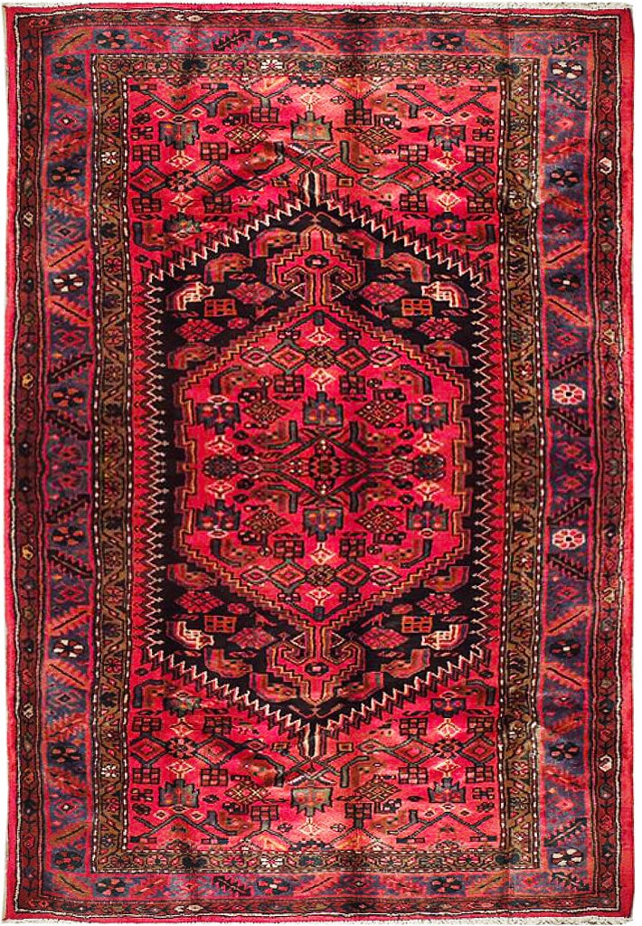 4.5 x 7.8 Persian Herati Rug Handwoven Premium Wool: 4.5 x 7.8 Persian Herati Rug Handwoven Premium Wool Free continental US Shipping Introducing the Semi-Antique Persian Herati Rug, a stunning handcrafted masterpiece that captures the essence of tradit