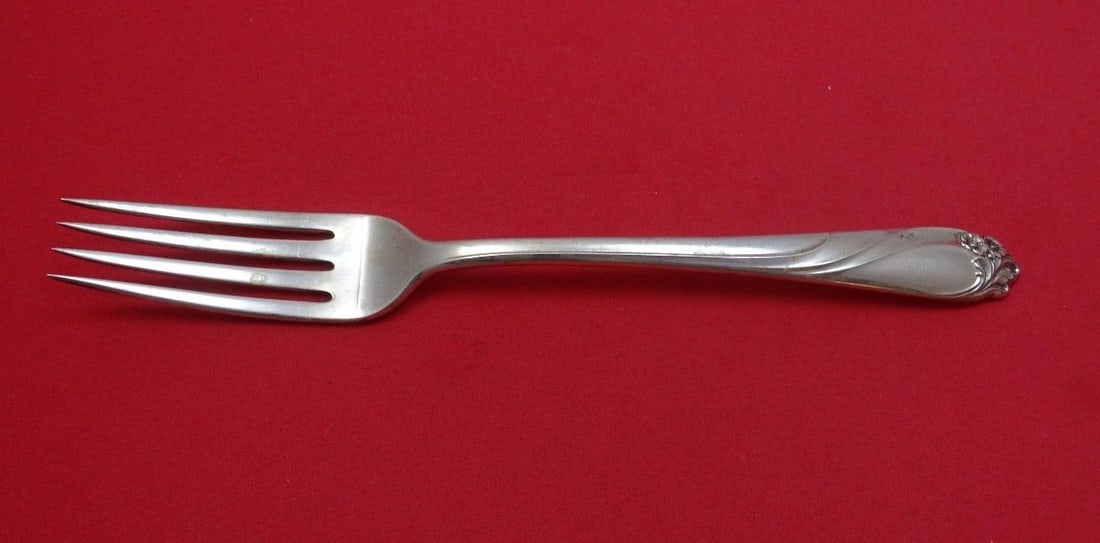 International Sterling Enchanted Rose Fork 7.25 Inch Flatware (1 of 1)