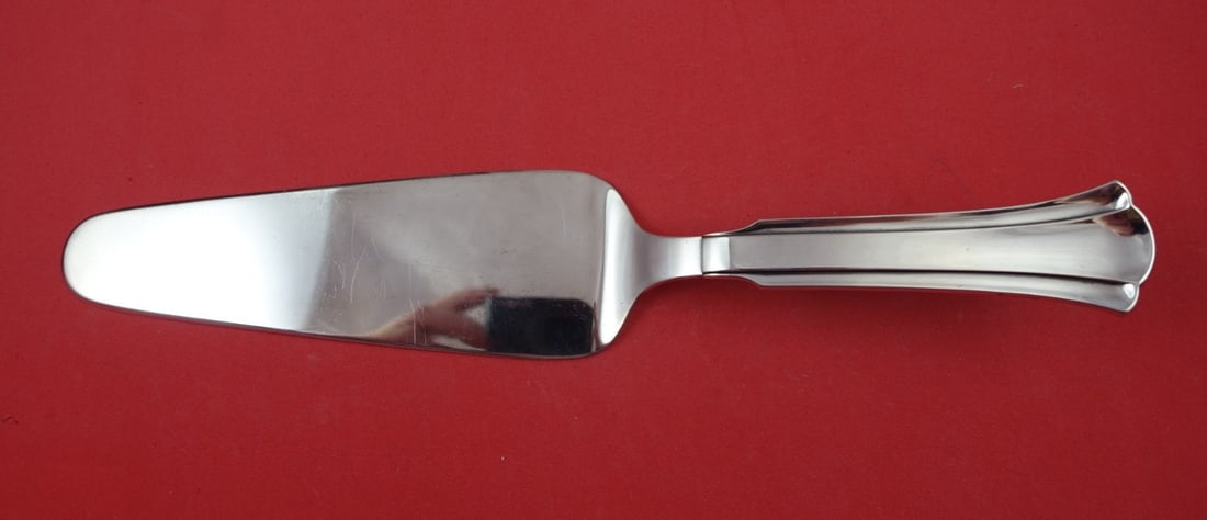 Cohr Sterling Silver Pie Server 10 3/8 Inch Unknown Pattern: Cohr Sterling Silver Pie Server 10 3/8 Inch Unknown Pattern This exquisite pie server by Cohr is crafted from high-quality sterling silver, featuring a flat handle design. Measuring 10 3/8 inches, it