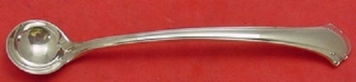 Towle Chippendale Sterling Silver Mustard Ladle Custom 4 5/8 Inch: Towle Chippendale Sterling Silver Mustard Ladle Custom 4 5/8 Inch This exquisite custom-made mustard ladle from Towle features the elegant Chippendale pattern and is crafted from high-quality sterling