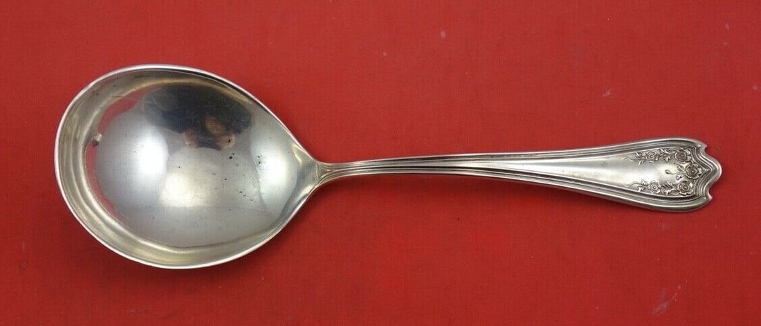 SSMC-Saart Blossom Sterling Silver Berry Spoon 8 3/4" Serving: SSMC-Saart Blossom Sterling Silver Berry Spoon 8 3/4" Serving This exquisite Blossom pattern serving spoon by SSMC-Saart is crafted from high-quality sterling silver. Measuring 8 3/4 inches, this berr