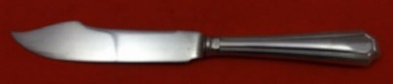 Durgin-Gorham Fairfax Sterling Silver Fish Knife 7 7/8" Hollow Handle: Durgin-Gorham Fairfax Sterling Silver Fish Knife 7 7/8" Hollow Handle Introducing the Fairfax by Durgin-Gorham Sterling Silver Fish Knife, measuring 7 7/8 inches. This exquisite piece features a hollo