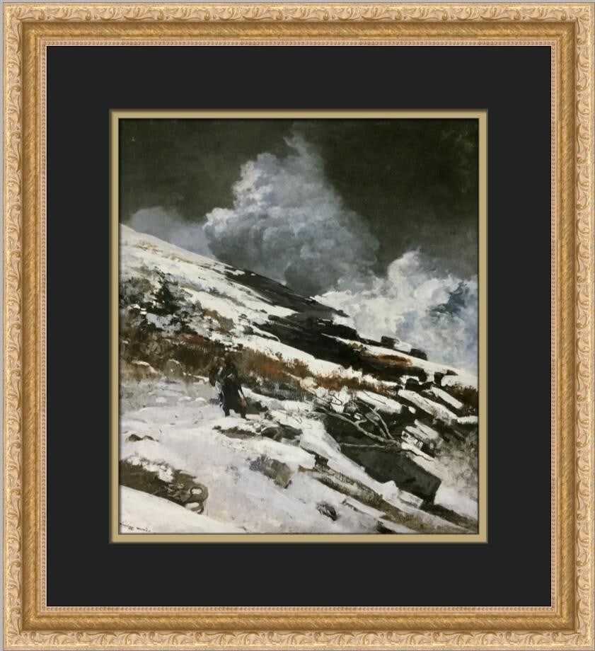 Winslow Homer Winter Coast Custom Framed Print 16x16 Expressionism: Winslow Homer Winter Coast Custom Framed Print 16x16 Expressionism This exquisite custom framed print showcases Winslow Homer's 'Winter Coast,' a stunning representation of expressionism and impressio