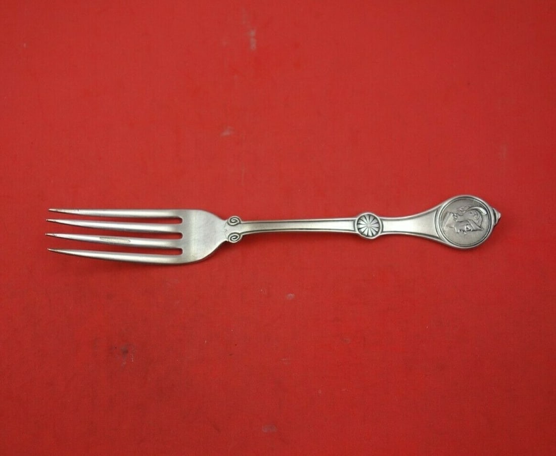 Reed and Barton Medallion Silverplate 7 Inch Luncheon Fork: Reed and Barton Medallion Silverplate 7 Inch Luncheon Fork This elegant luncheon fork from Reed & Barton features the classic Medallion pattern, showcasing timeless design and craftsmanship. Made of s