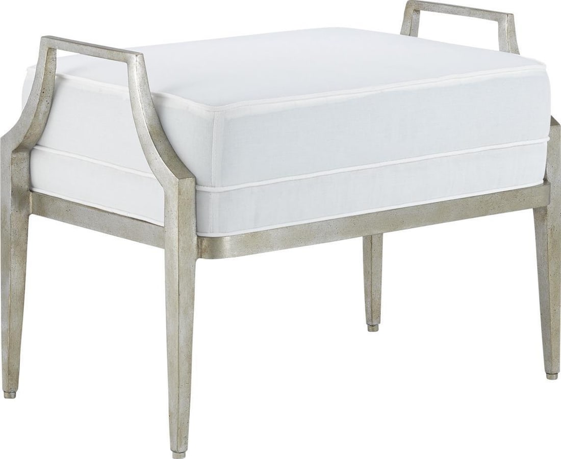 Currey Torrey Ottoman Silver Granello Transitional Style 20.25H: Currey Torrey Ottoman Silver Granello Transitional Style 20.25H The Stylish Torrey Ottoman is a versatile piece designed for timeless spaces. It features a striking silver Granello finish and is craft