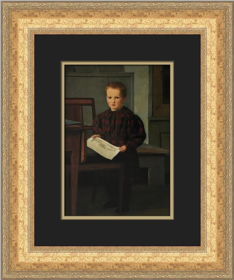 Christen Kobke Julius Eckersberg Young Boy Custom Framed Art Print: Christen Kobke Julius Eckersberg Young Boy Custom Framed Art Print Celebrate the artistry of Christen Kobke with this stunning custom framed print titled 'Julius Eckersberg as a Young Boy'. This mediu