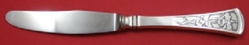 W & S Sorensen Orchide Sterling Silver Dinner Knife 8 5/8": W & S Sorensen Orchide Sterling Silver Dinner Knife 8 5/8" Introducing the Orchide, also known as Orchid, a stunning sterling silver dinner knife crafted by W & S Sorensen. This exquisite piece, measu