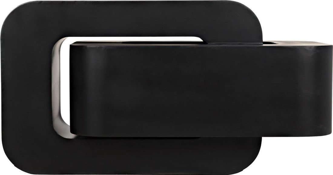 Noir Nodum Industrial Matte Black Steel Accent Table 45 x 22: Noir Nodum Industrial Matte Black Steel Accent Table 45 x 22 Elevate your living space with this sophisticated Nodum Accent Table, crafted from durable industrial steel with a sleek matte black finish