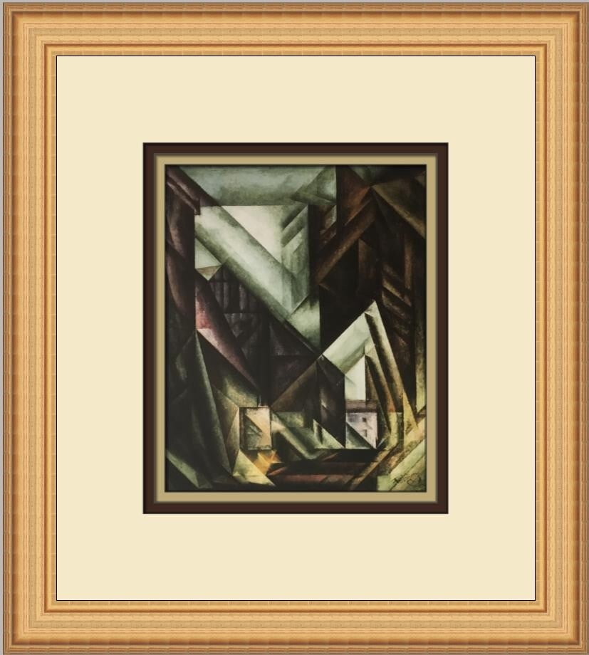 Lyonel Feininger Street of Barns Framed Print Expressionism Art: Lyonel Feininger Street of Barns Framed Print Expressionism Art Enhance your living space with this exquisite custom framed print titled "Street of Barns" by renowned artist Lyonel Feininger. This med