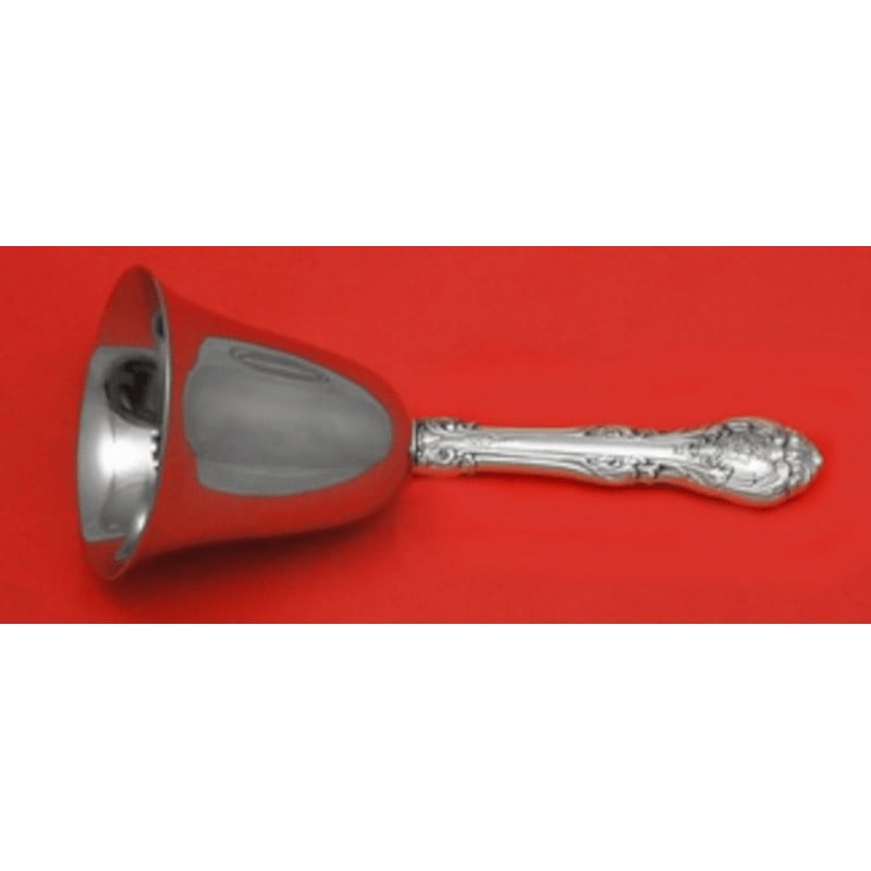 Gorham King Edward Sterling Silver 7 Inch Dinner Bell: Gorham King Edward Sterling Silver 7 Inch Dinner Bell Elevate your dining experience with this exquisite King Edward Dinner Bell by Gorham. Crafted from high-quality sterling silver (.925), this 7" di