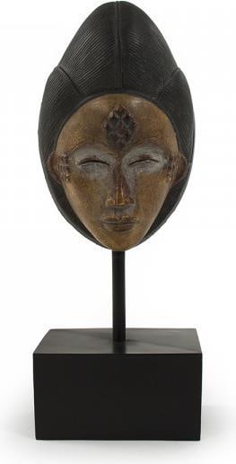 Zentique Asian Inspired Decorative Mask with Stand Ebony Resin 20.50H (1 of 3)