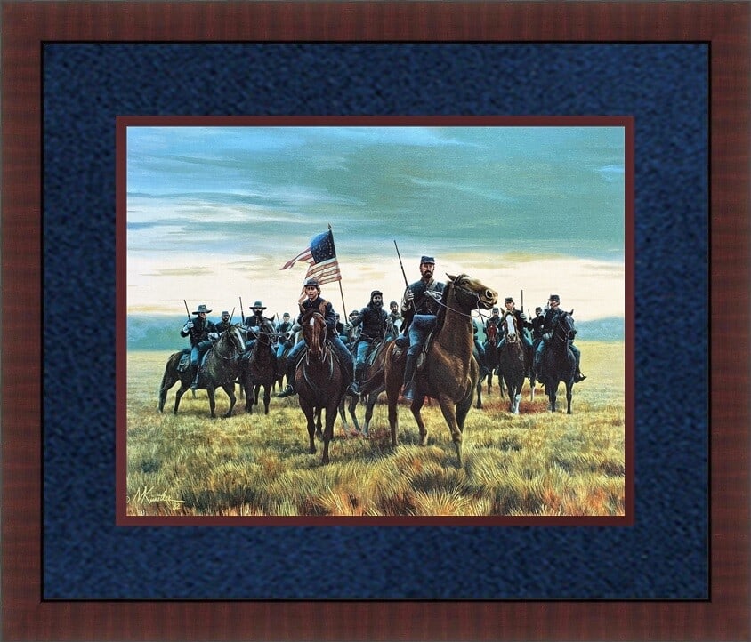 Framed Sheridan's Men Civil War Print by Mort Kunstler Licensed Reprint (1 of 2)