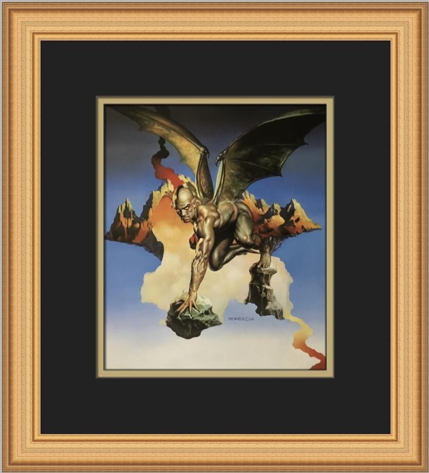 Boris Vallejo Mountain Blue Fantasy Art Framed Print (1 of 2)