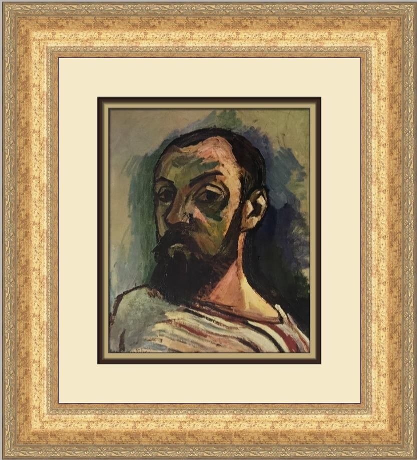 Henri Matisse Self-Portrait Custom Framed Print 1978 Art: Henri Matisse Self-Portrait Custom Framed Print 1978 Art This captivating custom framed print features a self-portrait by renowned artist Henri Matisse, created in 1978. The artwork showcases Matisse'