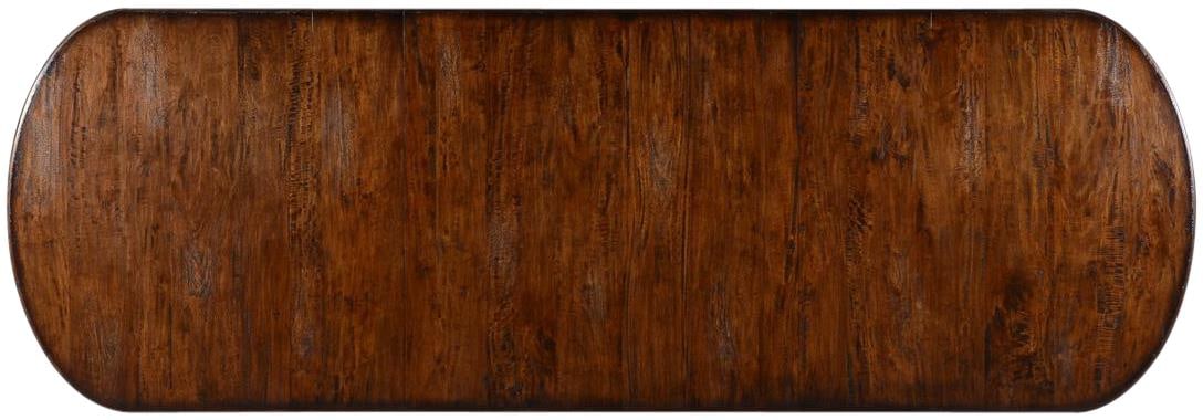 Italian Tuscan Triple Pedestal Pastry Table Solid Wood 130 Inch Oval Top (1 of 2)