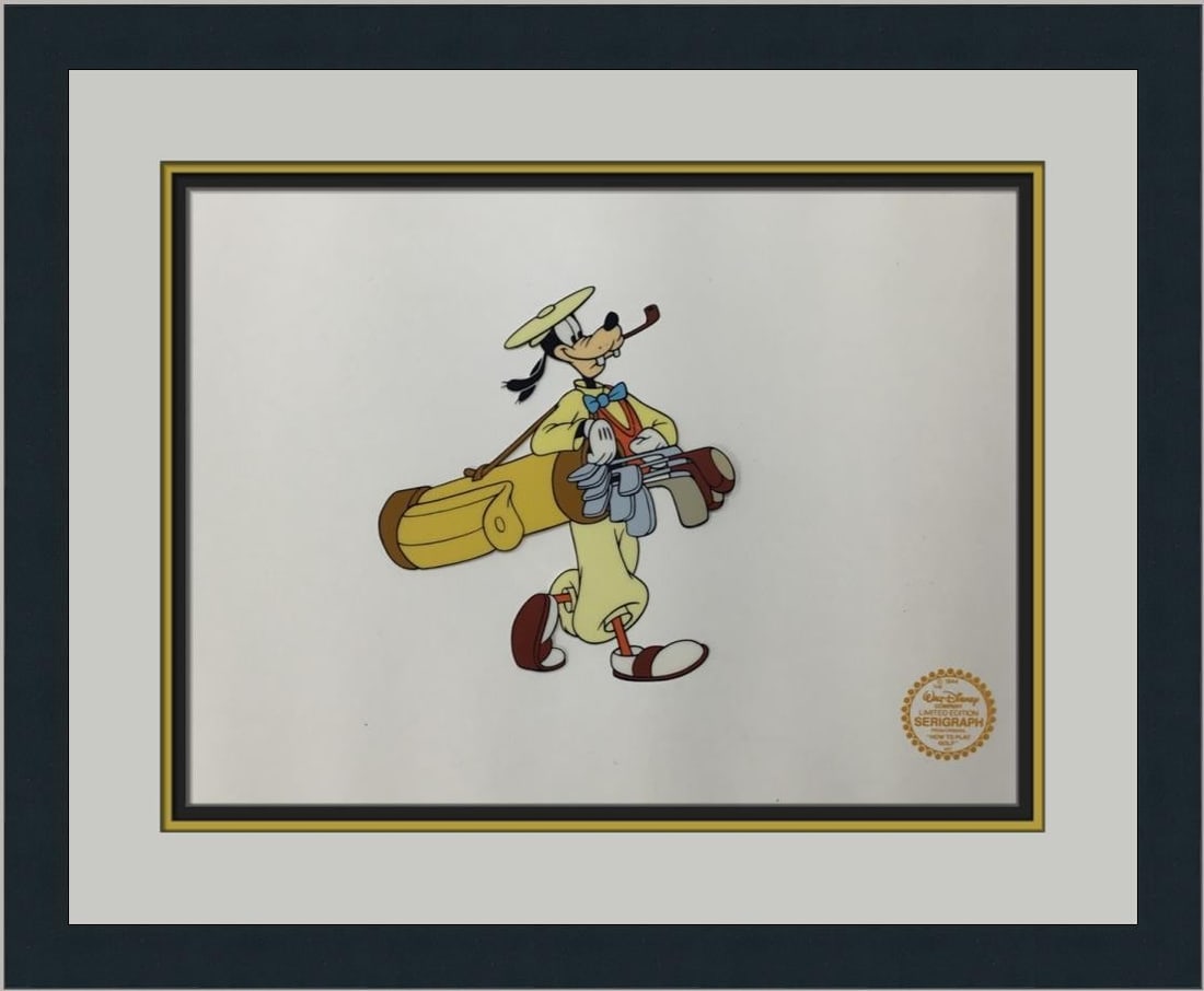 Goofy How To Play Golf Framed Animation Sericel by Disney 1944 (1 of 4)