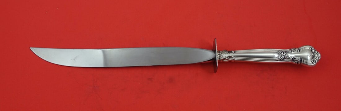 Gorham Chantilly Sterling Silver Roast Carving Knife 12 3/8" with Guard (1 of 2)