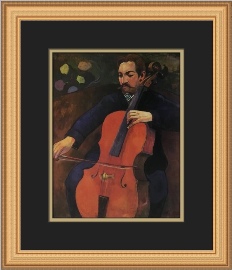 Paul Gauguin Portrait of Fritz Schneklud Custom Framed Print 1982 (1 of 2)