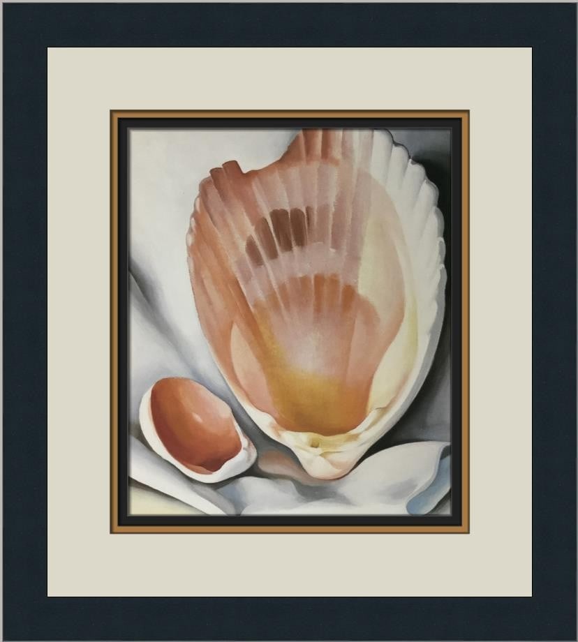 Georgia O'Keeffe The Broken Shell Custom Framed Art Print 1982 (1 of 2)