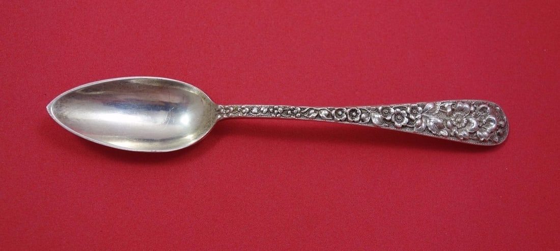 Stieff Forget Me Not Sterling Silver Grapefruit Spoon Original 6" (1 of 1)