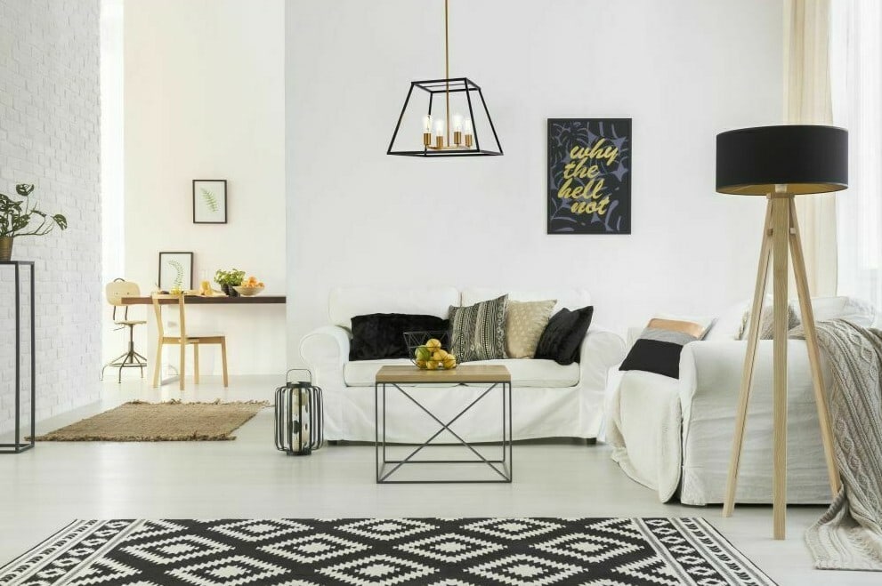 Declan Modern 4-Light Black and Brass Pendant Fixture for Kitchen or Dining Room (1 of 9)