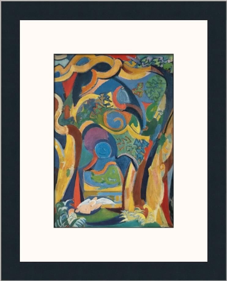 Andre Lhote Leda and the Swan Custom Framed Impressionist Print: Andre Lhote Leda and the Swan Custom Framed Impressionist Print This exquisite print titled 'Leda and the Swan' is a stunning reproduction by renowned artist Andre Lhote, created in 1977. The piece ca