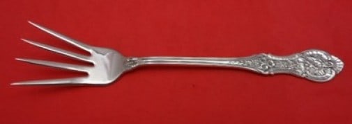 International Sterling Silver Springtime Beef Fork 7 5/8 Splayed Tines (1 of 1)