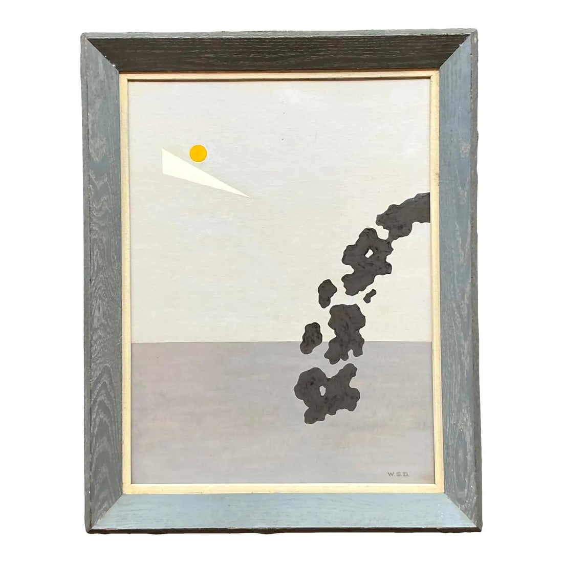 Mid-Century Modern Signed Abstract Oil Painting on Board 22.5x29 (1 of 4)