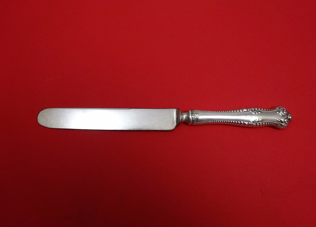 Towle Canterbury Sterling Silver Regular Knife Blunt 8 5/8" Monogrammed (1 of 1)