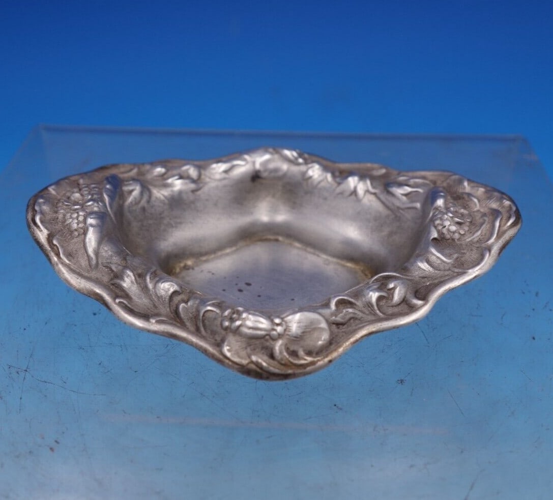 Dominick Haff Blossom Sterling Silver Nut Cup 804 3.25 x 2.25 (1 of 6)