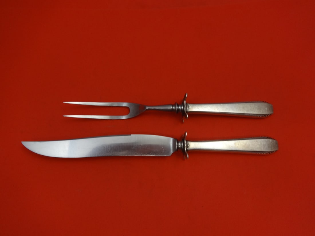 Towle Cascade Sterling Silver Carving Set 2pc Vintage 1900-1940 (1 of 1)