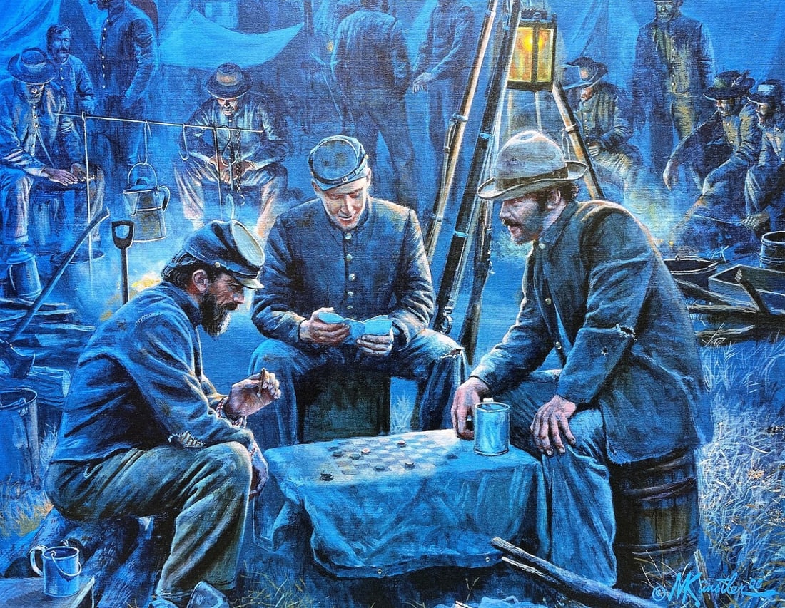 Mort Kunstler Letter From Home Civil War Print Custom Framed 15 x 18: Mort Kunstler Letter From Home Civil War Print Custom Framed 15 x 18 This stunning Mort Kunstler print, titled 'Letter From Home,' captures a poignant moment in history with its realistic portrayal. C