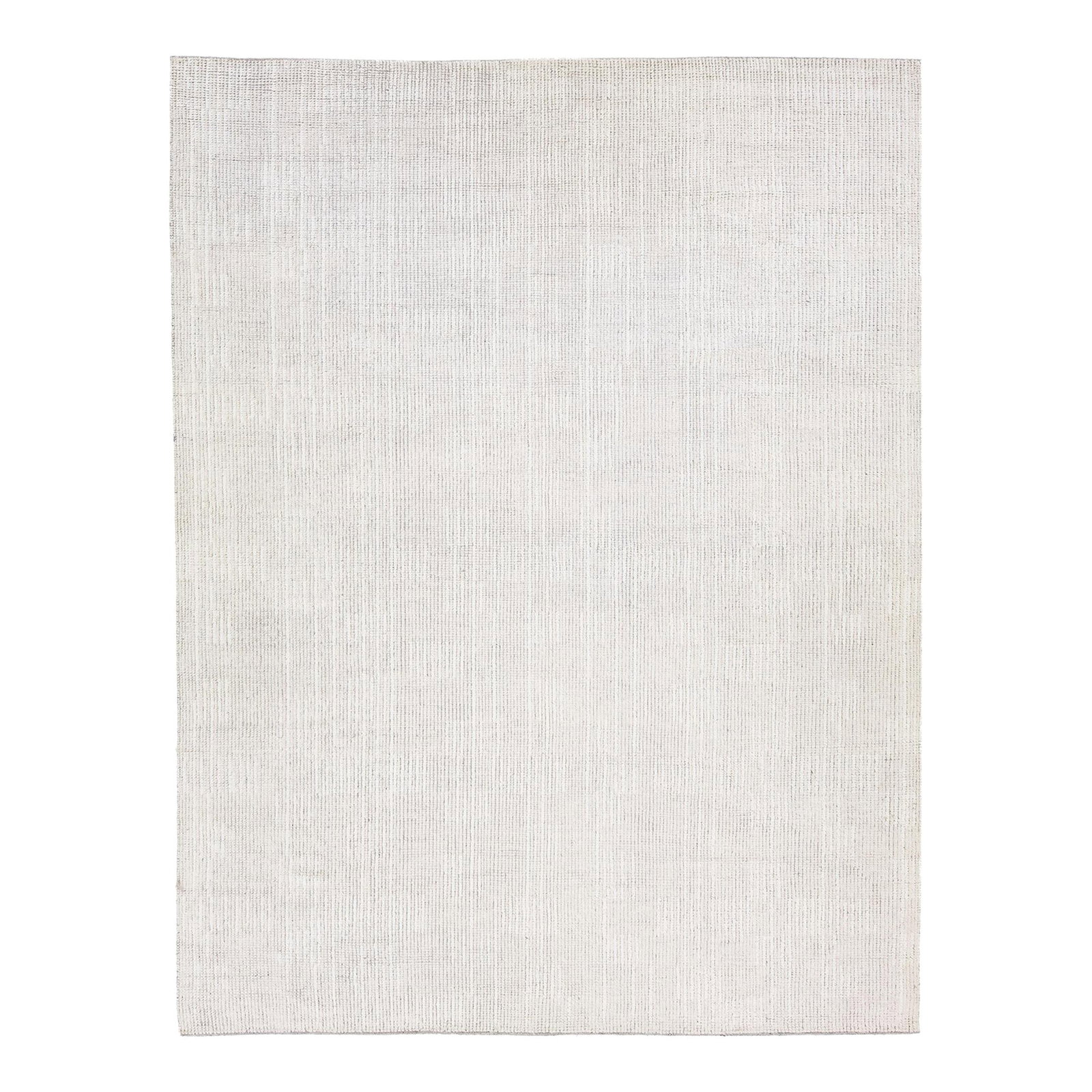 1960s Handmade Wool Rug Modern Moroccan Style Ivory 11'6 x 15' (1 of 7)