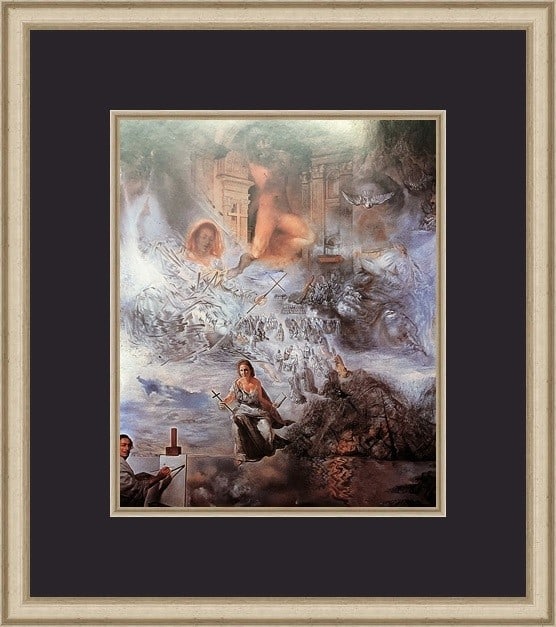 Salvador Dali The Ecumenical Council Custom Framed Surrealist Art Print (1 of 1)