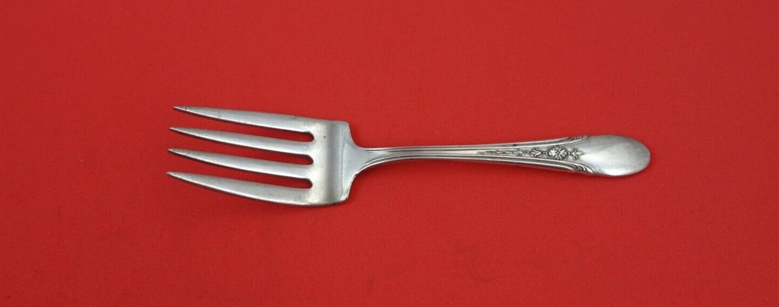 Towle Sterling Silver Baby Fork Symphony Chased 4 1/4 Inch (1 of 2)