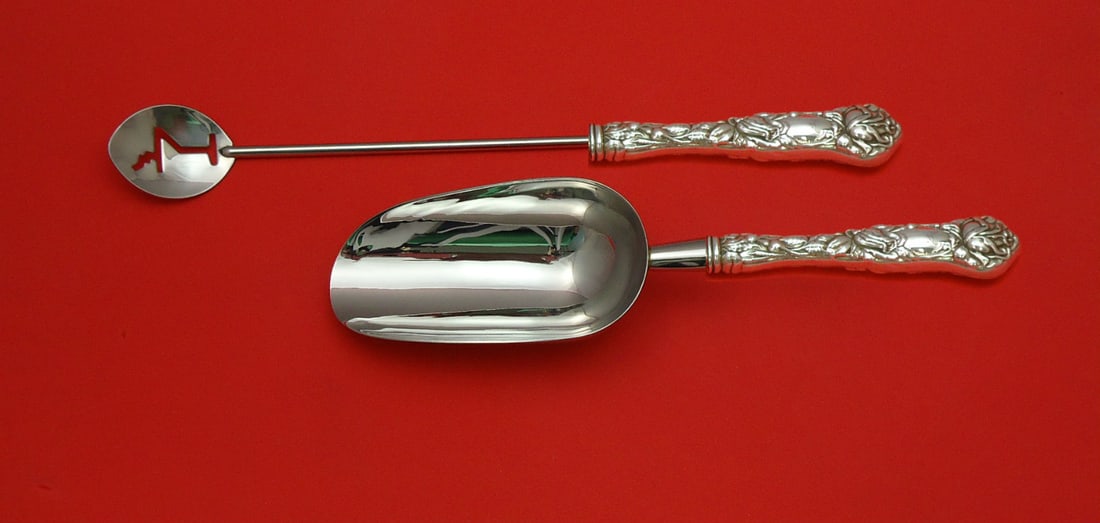 Bridal Rose Alvin Sterling Silver Bar Set 2pc Custom Made (1 of 1)