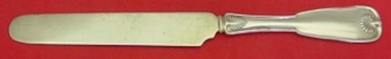 Sterling Silver Dessert Knife 8 Inch Palm Pattern Flat Handle (1 of 1)