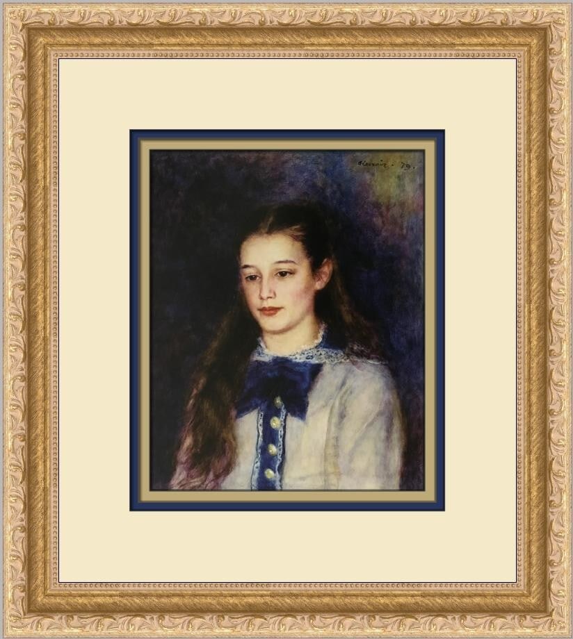 Renoir Therese Berard Custom Framed Print 1992 Art (1 of 2)
