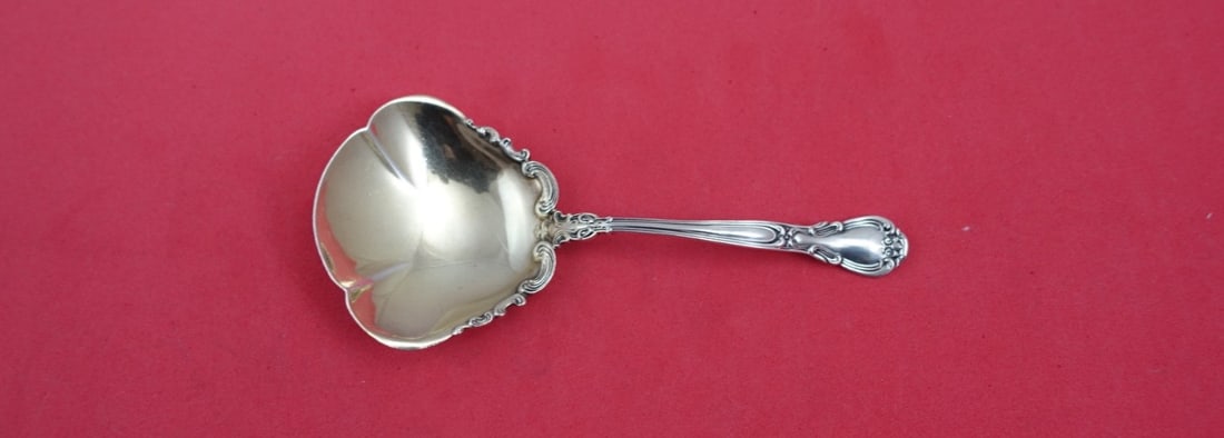Gorham Chantilly Sterling Silver Nut Spoon 4.5" Solid Bowl Lacing (1 of 2)