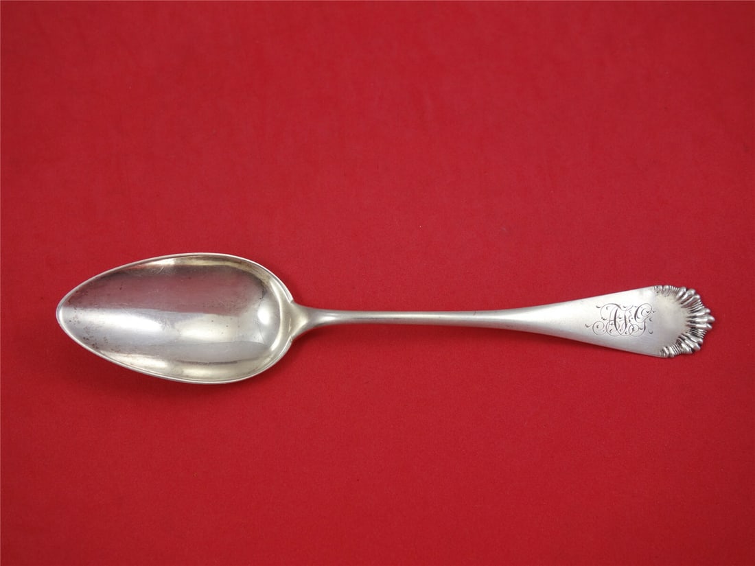 Victoria Sterling Silver Place Soup Spoon by Wood & Hughes 7 3/8 Inch: Victoria Sterling Silver Place Soup Spoon by Wood & Hughes 7 3/8 Inch Introducing the elegant Victoria by Wood and Hughes Sterling Silver Place Soup Spoon. Crafted between 1850 and 1899, this exquisit