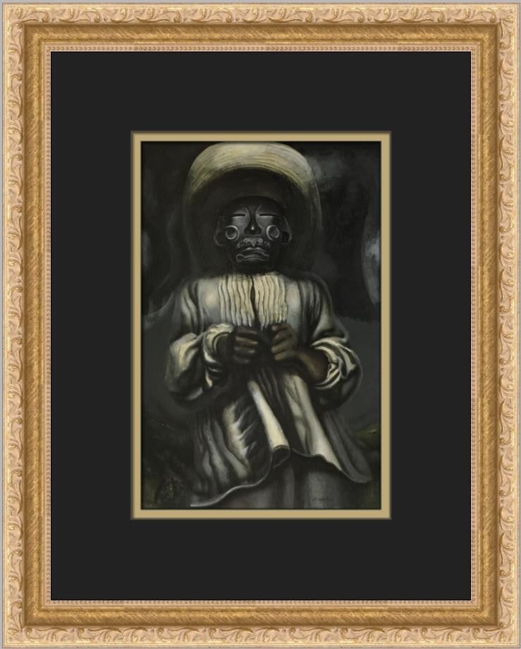 David Alfaro Siqueiros Ethnography Custom Framed Art Print 1988: David Alfaro Siqueiros Ethnography Custom Framed Art Print 1988 Experience the artistry of David Alfaro Siqueiros with this custom framed print titled 'Ethnography.' This medium-sized piece, measuring