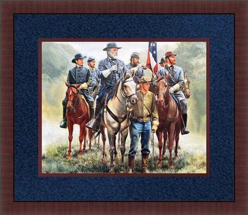 Mort Kunstler Civil War Print The Enemy is There Custom Framed 15 x 18 (1 of 2)
