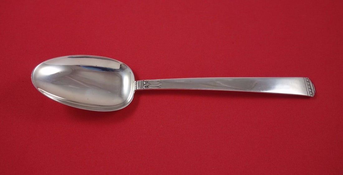 Lunt Regency Sterling Silver Serving Spoon 8 3/8 Inches (1 of 2)