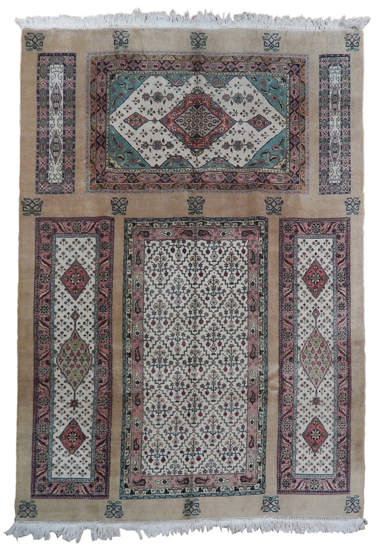 8 x 10.7 Turkish Handmade Wool Area Rug Vintage Charm (1 of 6)
