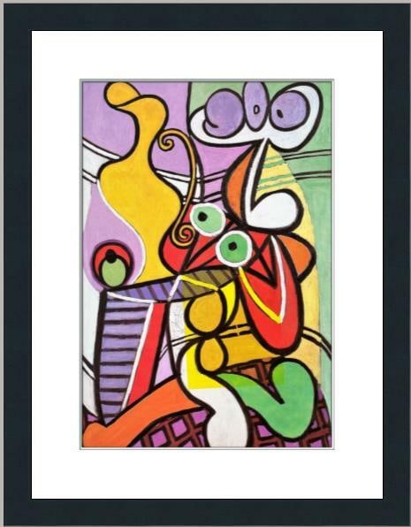 Pablo Picasso Large Still Life Pedestal Table Print Custom Framed Art (1 of 2)