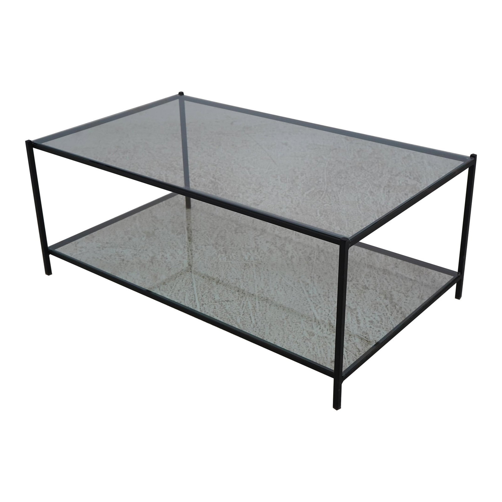Charleston Forge Iron 2 Tier Coffee Table with Glass Top (1 of 10)