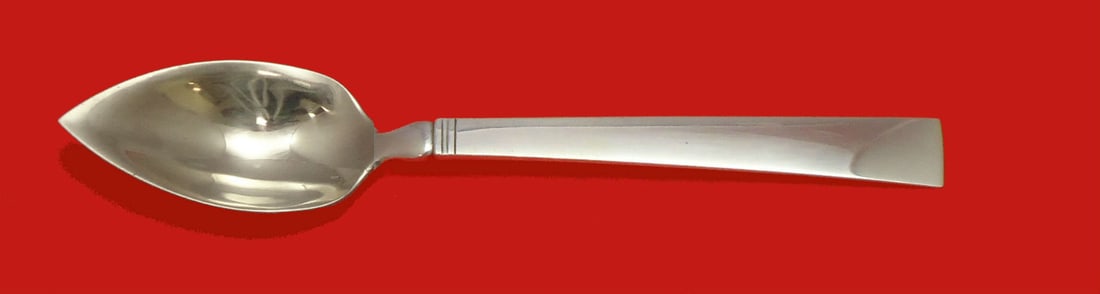 Georg Jensen Blok Acadia Sterling Silver Grapefruit Spoon 6 Inch (1 of 1)