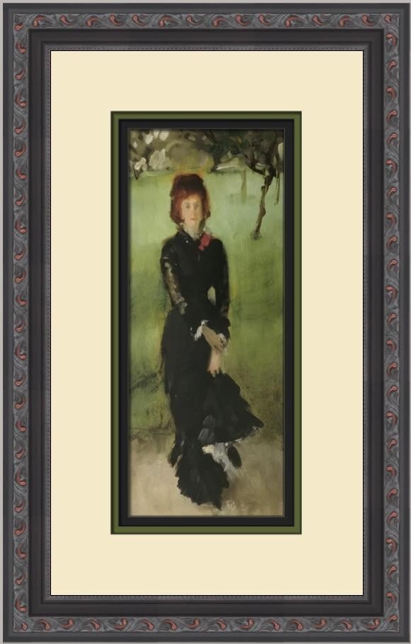 John Singer Sargent Madame Edouard Pailleron Custom Framed Lithograph Print (1 of 2)